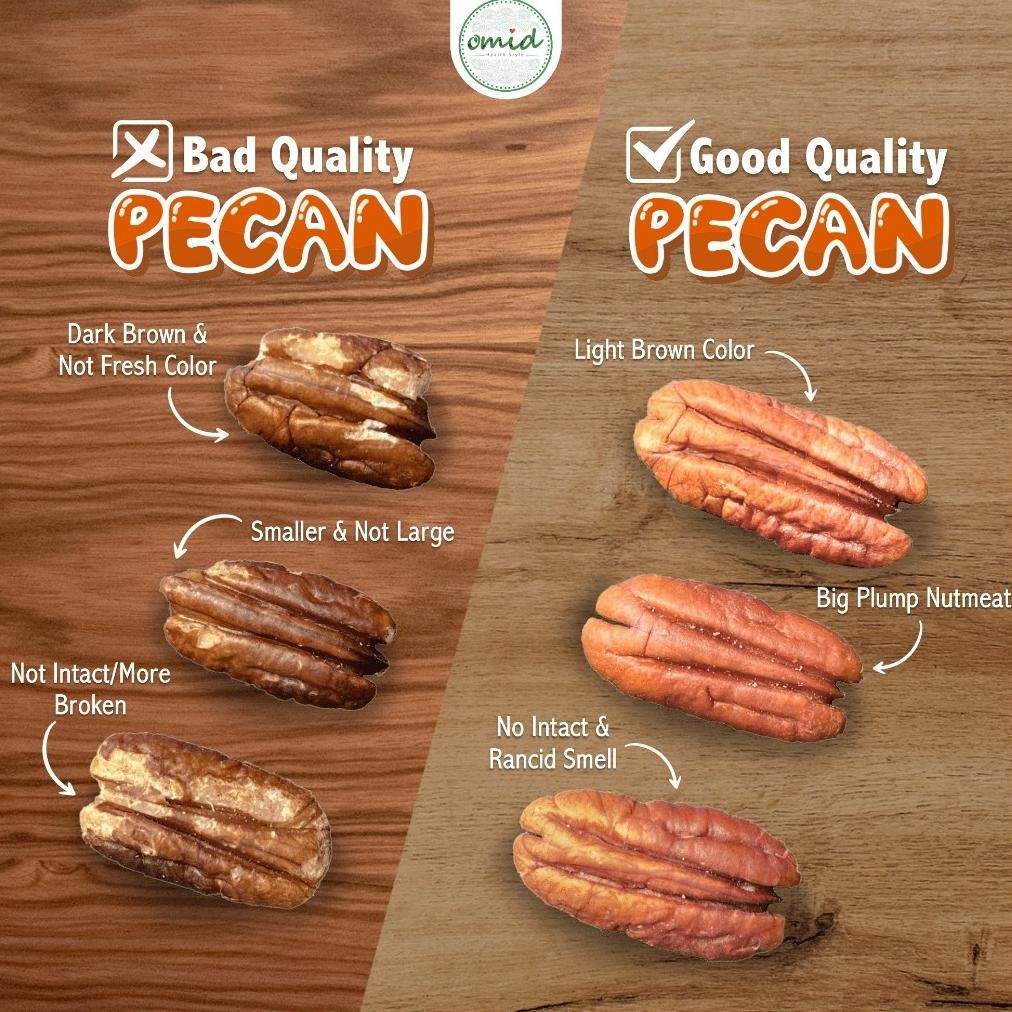 

250 gr - Raw Pecan Nut | Kacang Pecan Mentah