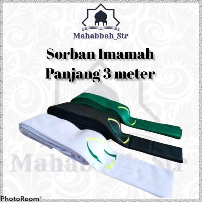 Sorban Imamah panjang 3 Meter
