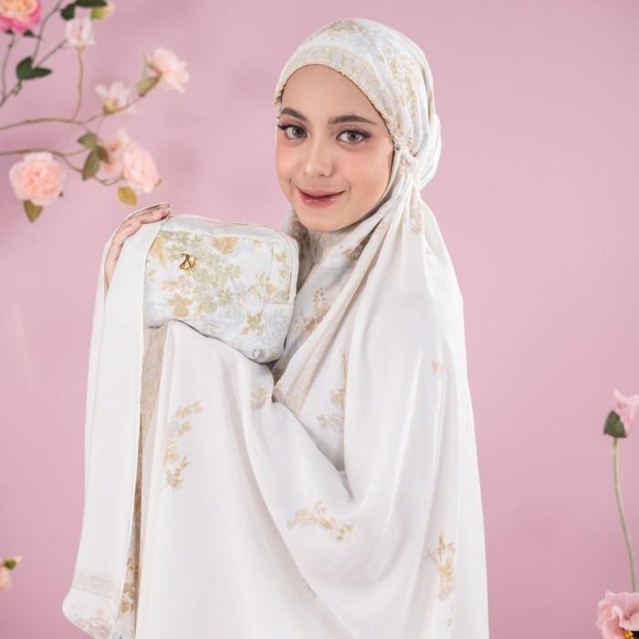 Zianisa - Mukena Dewasa Rayon Border Athina Series Terbaru 100 % Original