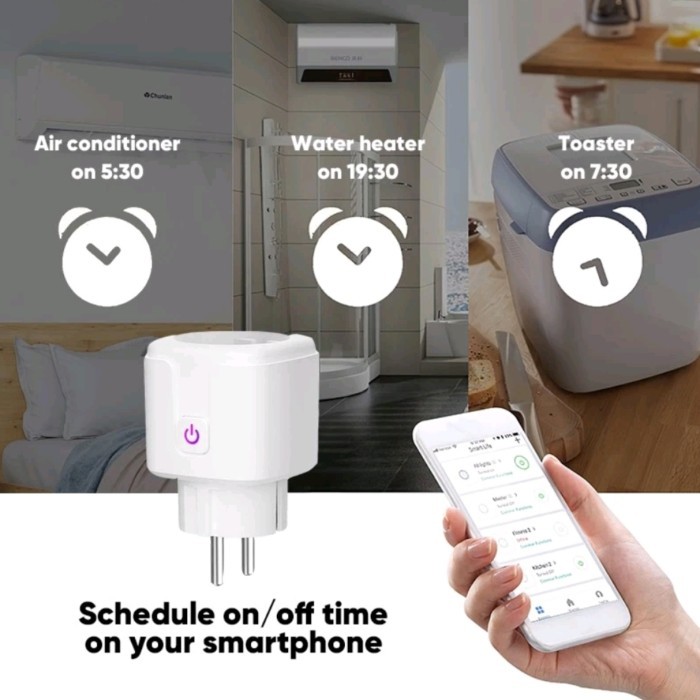 Wifi Smart Plug Socket 16A / Wifi Stop Kontak Colokan Smart Switch