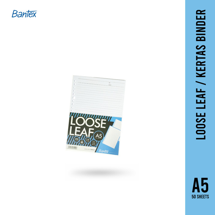 

Bantex Loose Leaf Paper A5 & B5