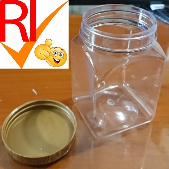 30 TOPLES 350ML BOTOL PLASTIK PET KOTAK 340ML JAR SQUARE 340~350 ML