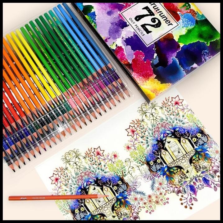 

Pensil Warna Brutfuner Painting Oil Pencil Artist Color Pencils Set 72
