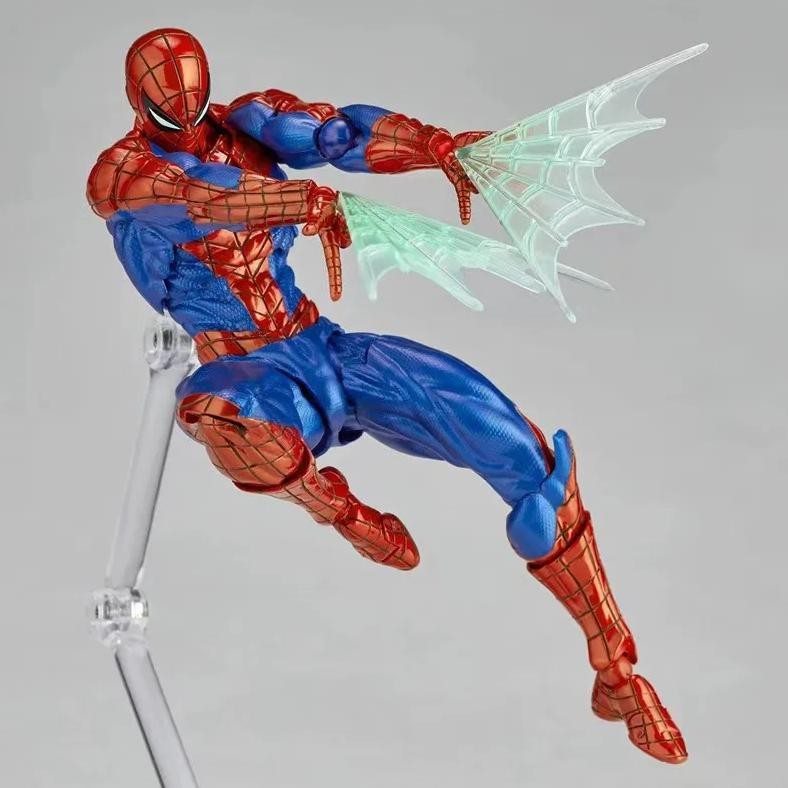 16Cm Anime Spider-Man 2.0 Revoltech Amazing Yamaguchi Peter Parker Dolls Action Figures Model Spider