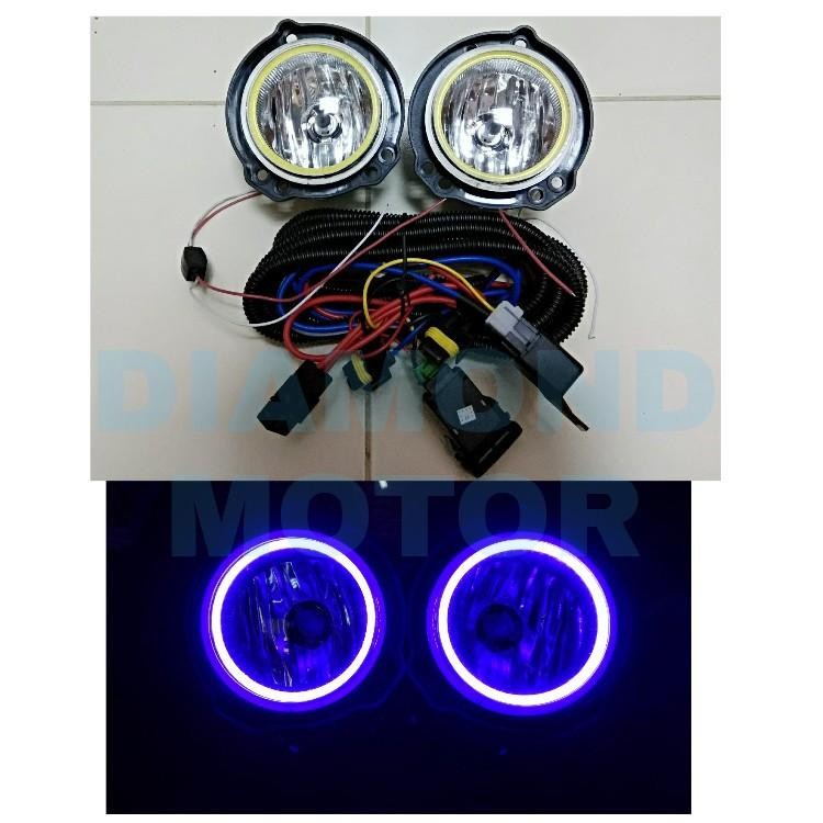 Lampu Kabut Foglamp + Led Plasma Cob Toyota All New Avanza Warna Biru