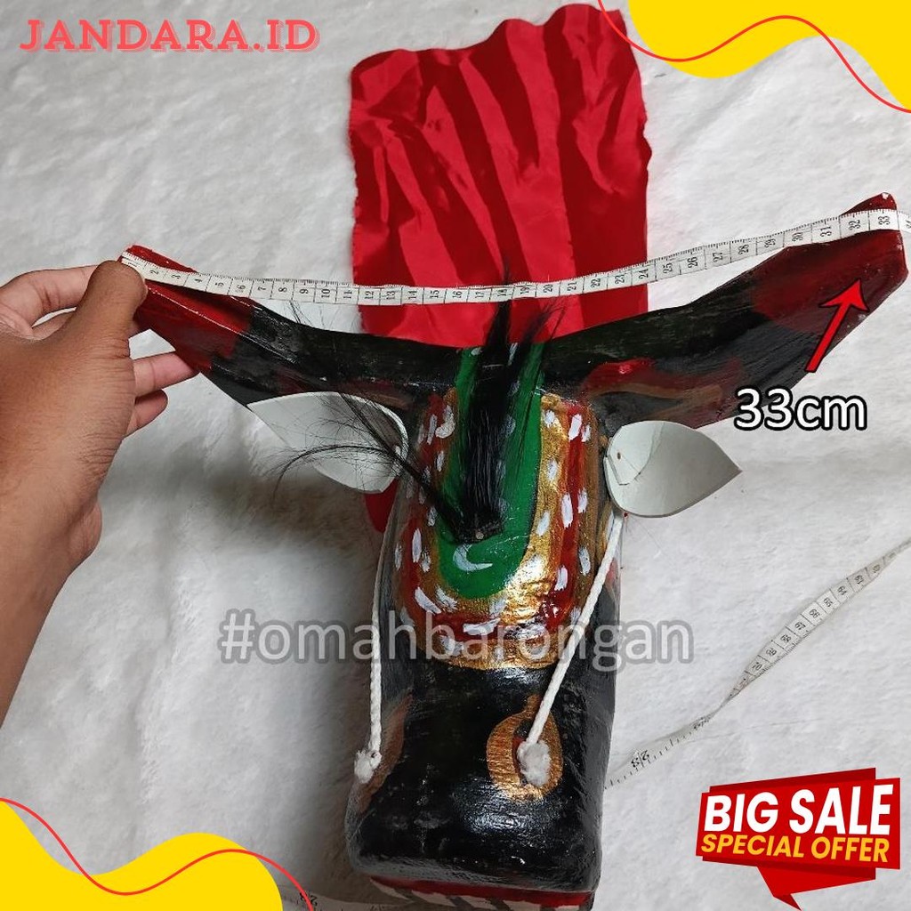 Bantengan Kayu Anak Motif Free Kemul Ukuran Tanggung (Murmer)