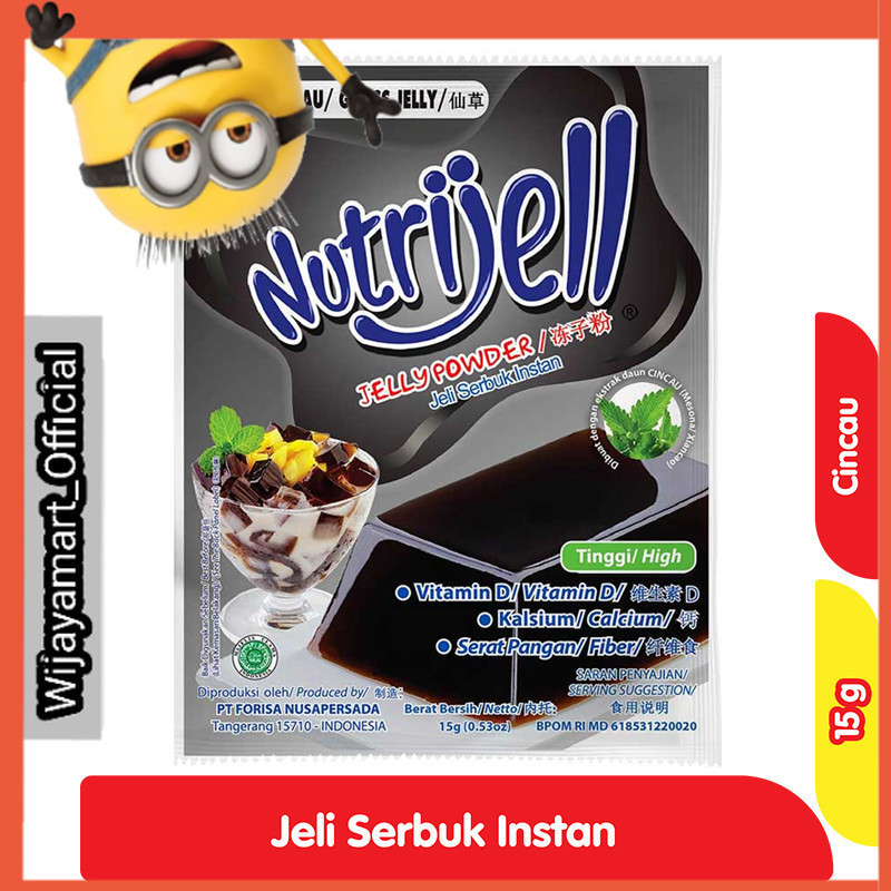 

Nutrijell Jeli Serbuk Instan Cincau 15 g