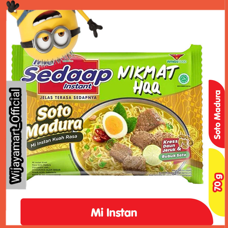 

Sedaap Mi Instan Soto Madura 70 g