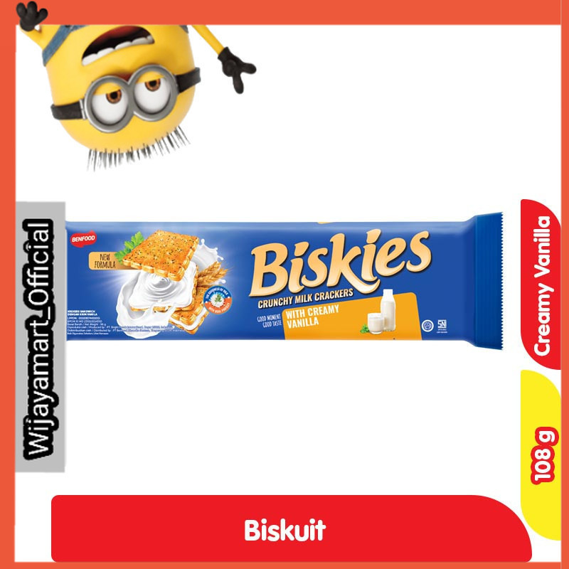 

Biskies Sandwich Crackers Biskuit Vanilla 108 g