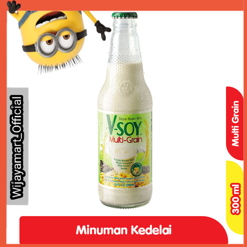 

V-Soy Multi-Grain Susu Kacang Kedelai 300 ml