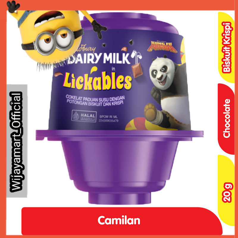 

Cadbury Dairy Milk Cokelat Lickables Cup 20 g