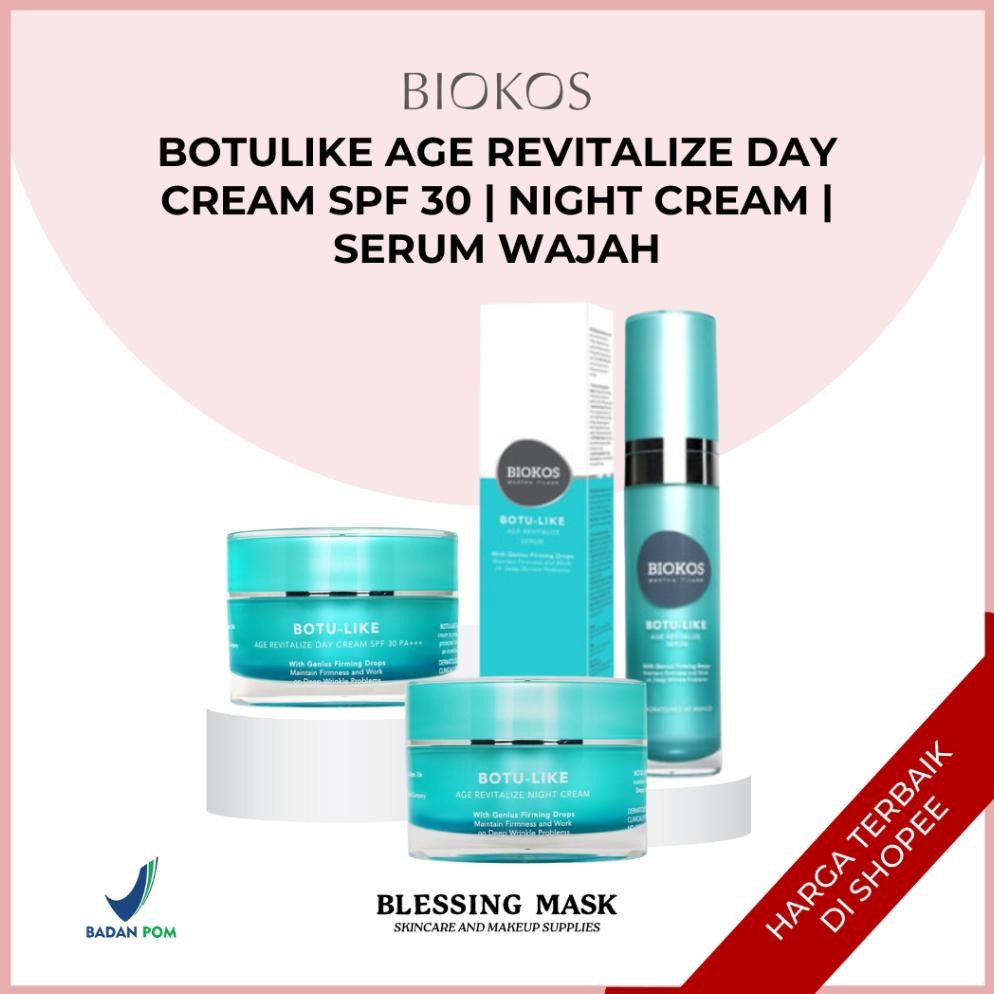 Biokos Botulike Age Revitalize Day Cream SPF 30 PA Nht Cream Serum Wajah