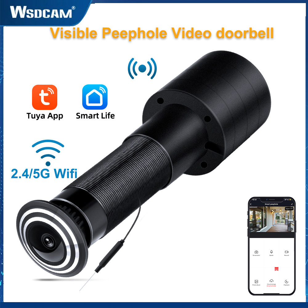 Wsdcam Tuya Smart Video Peepho Motion Detection Door