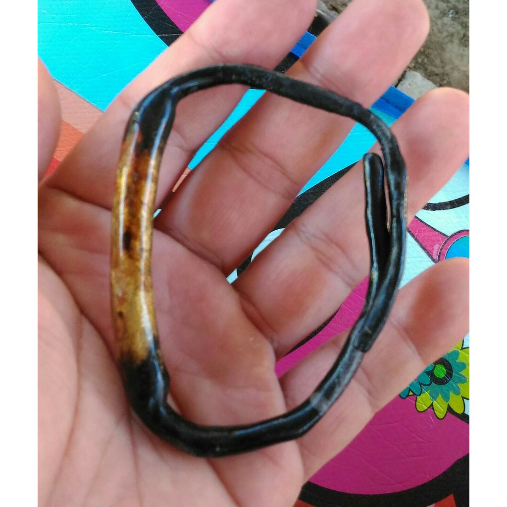 Natural Gelang Akar Bahar Emas Aktif Wingit Kolektor Item