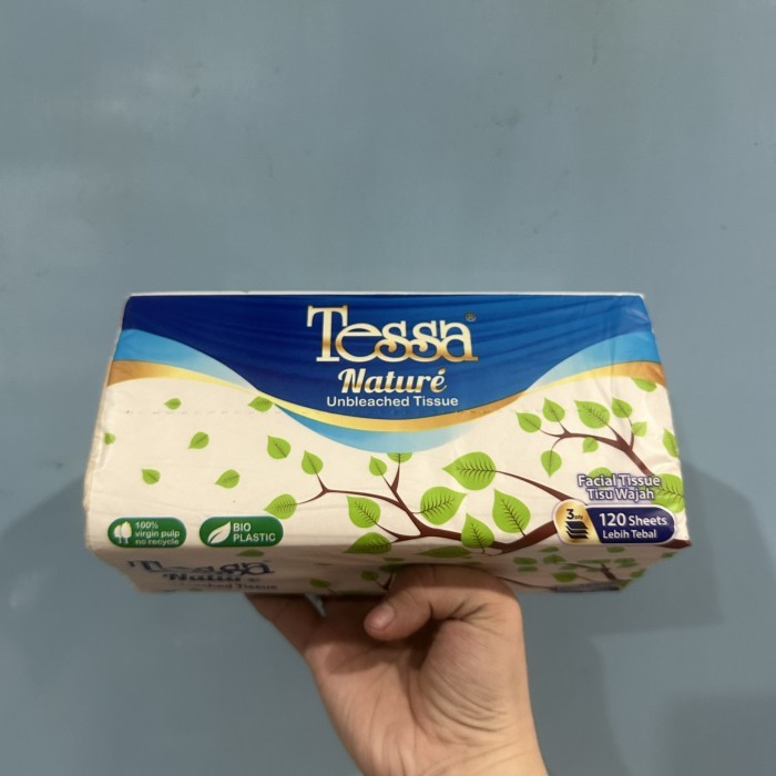TISSUE TESSA NATURE MARURAL KITCHEN UNBLEACHED 3ply 120 sheets TISSUE COKLAT 3 PLY TISSUE PROMO