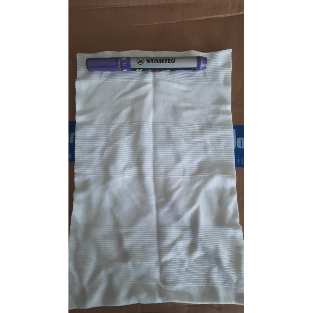 Kain Majun Perca Putih High - Katun Lap Poles