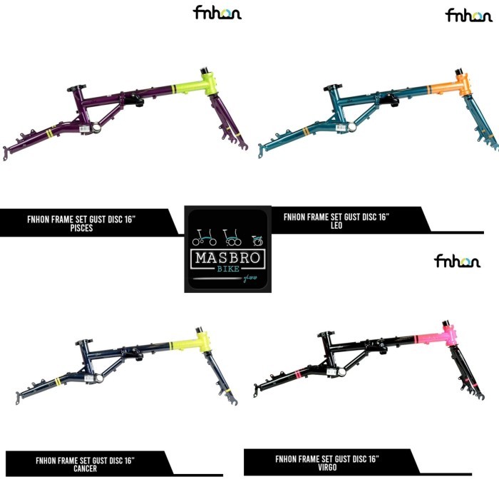 TERBARU frame fnhon gust zodiak discbrake new