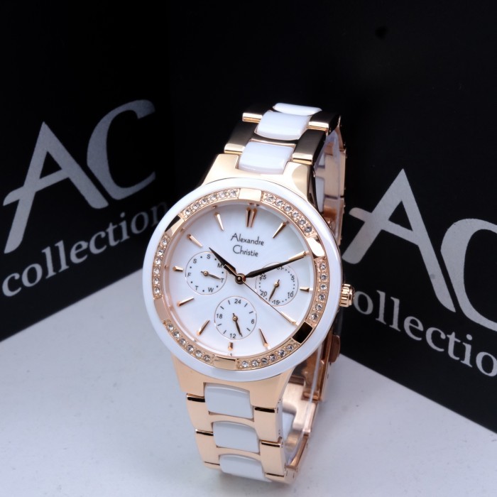 ALEXANDRE CHRISTIE AC 2299 ROSEGOLD WHITE. GARANSI RESMI 1TAHUN