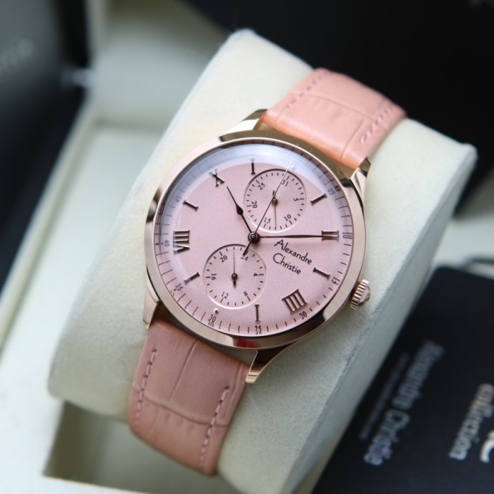 JAM TANGAN WANITA ALEXANDRE CHRISTIE AC 2943 / AC2943 LEATHER ORIGINAL