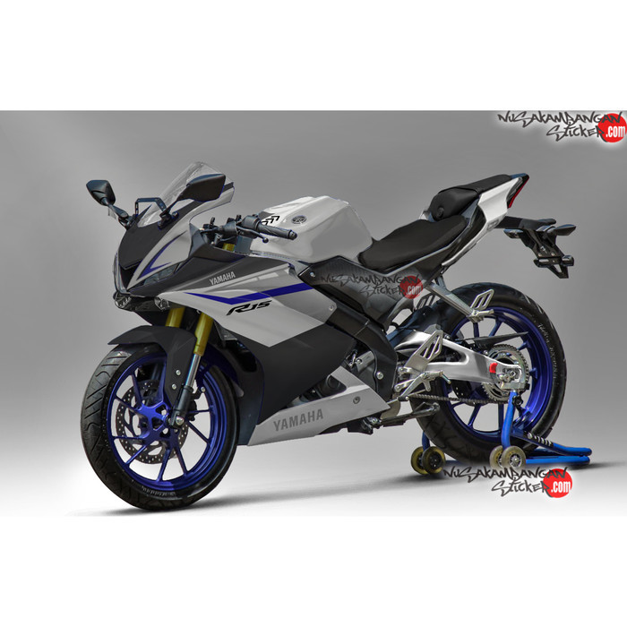 Promo Decal Motor Sticker Motor Yamaha R15 V3 Silver