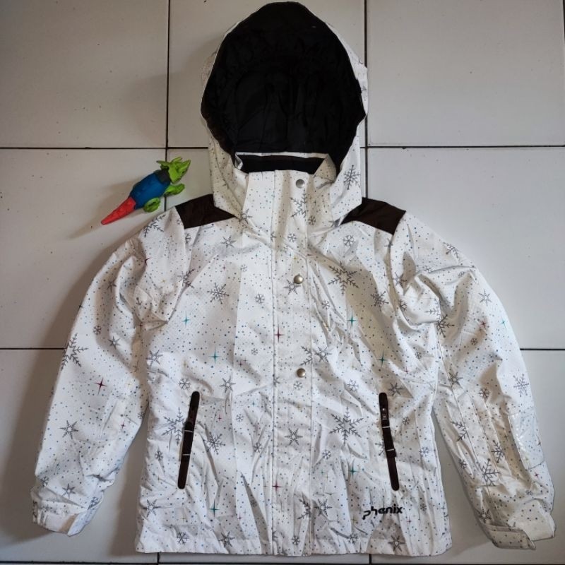 Jaket Snowboard Anak Perempuan Phenix Luar Ruangan Sporty Asli Bekas Bermerek Windbreaker Tahan Air 
