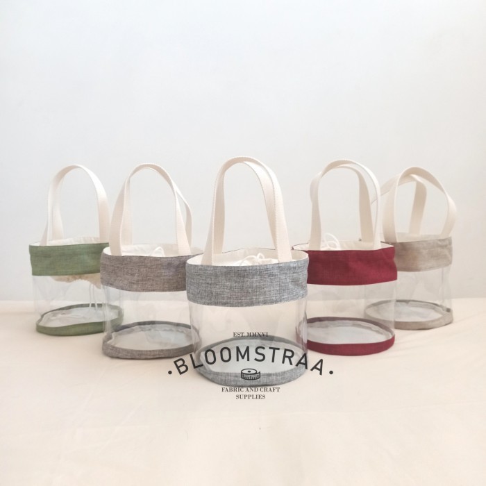 

[ BURNET Transparent ] Hampers Bucket Bag Kanvas Jepang Tas Souvenir