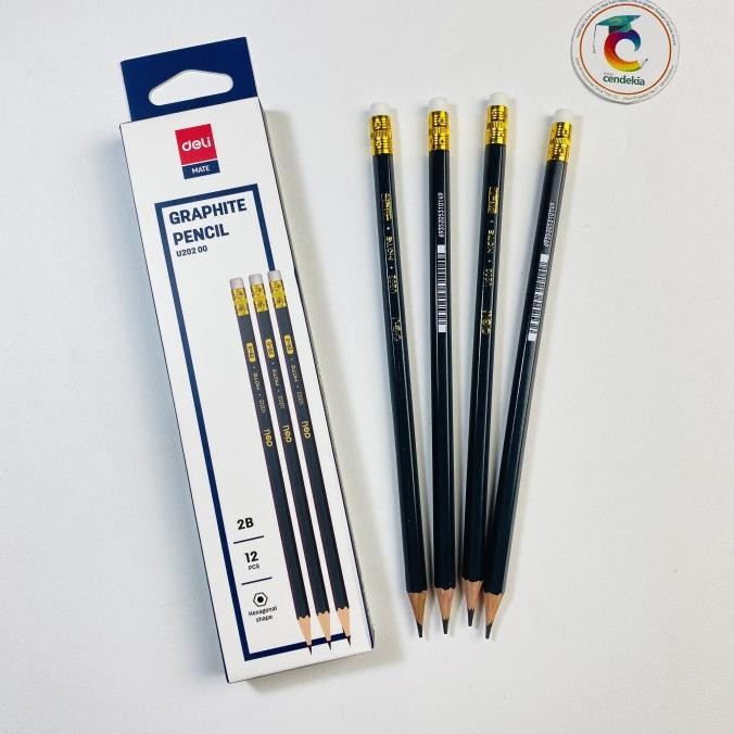 

+%+%+%] Pensil DELI 2B dengan Penghapus U202