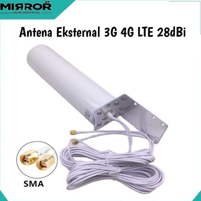 Antena Eksternal 3G 4G LTE 28dBi Konektor SMA Untuk Router Modem Orbit