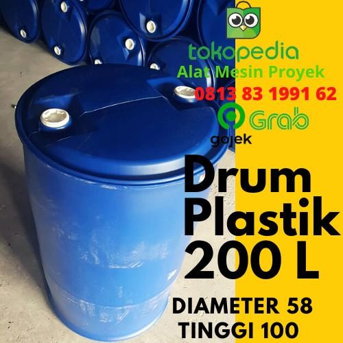 Drum Plastik Hdpe 200 220 Liter Tebal Baru /Tong Plastik Hdpe / Cairan Terlaris 100 % Original