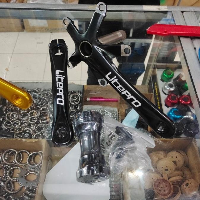 Arm Crank Chain ring Litepro Hollo 2 litepro include BB complet The best
