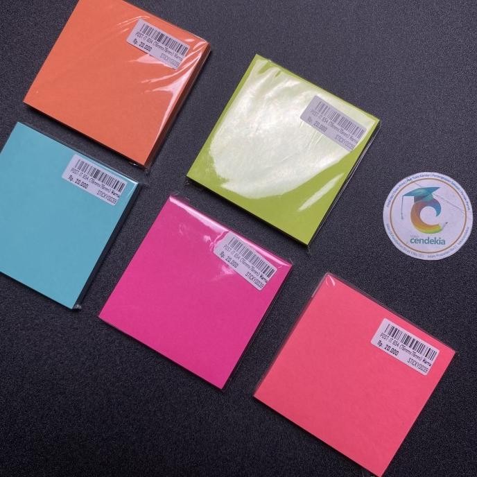 

favorit] Sticky Notes Post-it 3M 654 76x76mm Warna Ecer