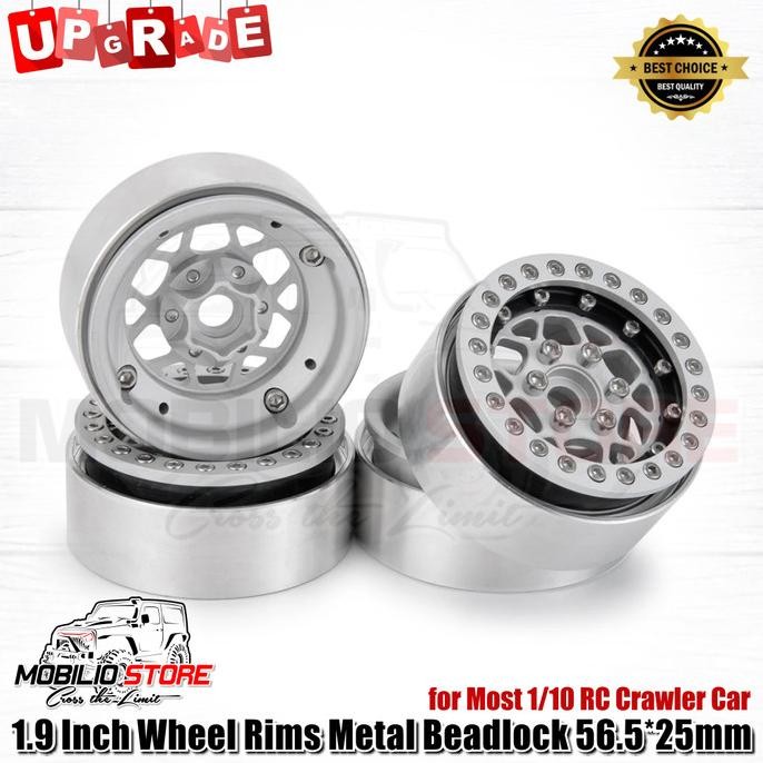 Grosir Velg 1.9 Inch Wheel Rims Metal Beadlock For Most 1/10 Rc Crawler Car