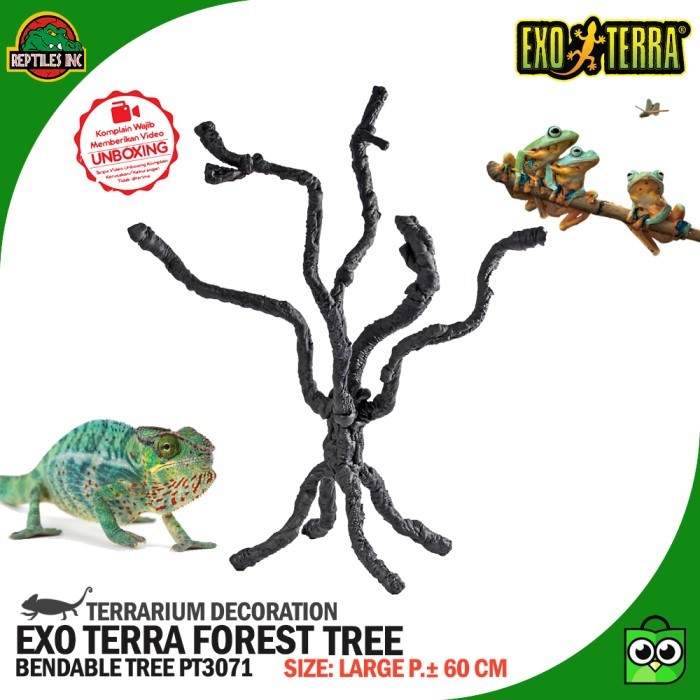 TERBARU Exoterra Jungle Tree Ranting Pohon Dekor Kandang Hewan Reptil Iguana