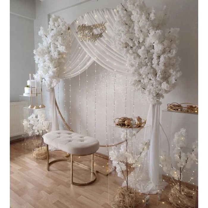 TERBARU Ring Besi Backdrop Dekorasi Wedding II Lamaran II Ulangtaun PROMO