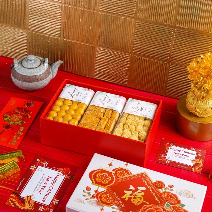 

Hampers Parcel Bingkisan Kue Kering Natal / Imlek / Lebaran Wisman New