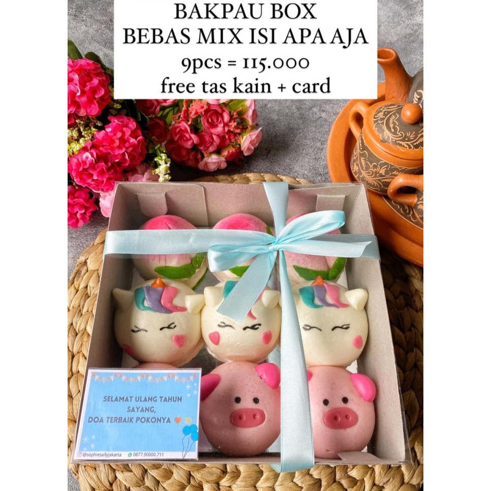 

Bakpao Box Isi 9 , Ready Setiap Hari , Note Tgl Dan Ucapan New