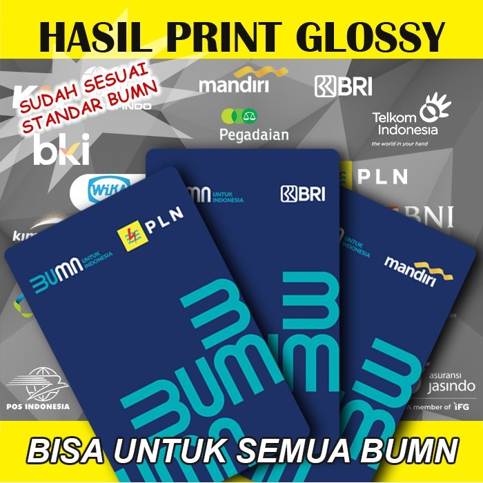 

Cetak Idcard Id Card Bumn Terbaru Name Tag Baru Glossy Mengkilap Original