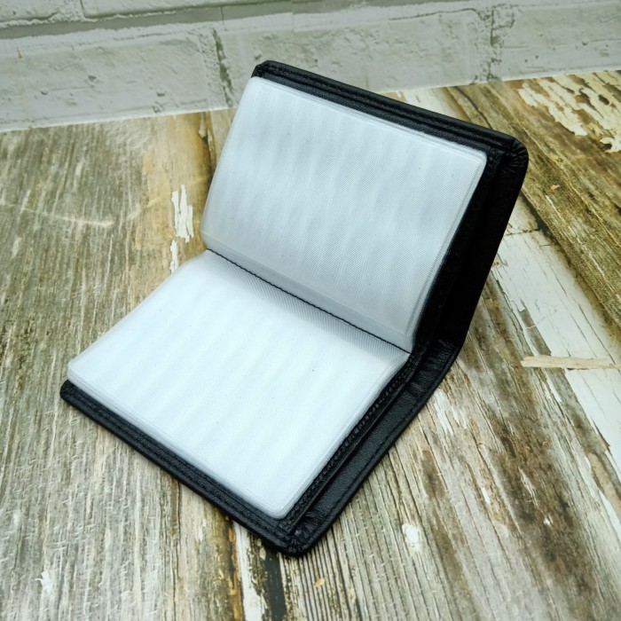 

Dompet Kartu Card Holder Braun Buffel Kulit Sapi Asli Polos Murah