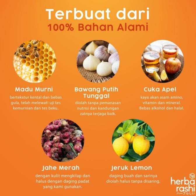 

HERBARASHI Herbal Madu Murni Manis Bawang Putih 400ml [terbaik]