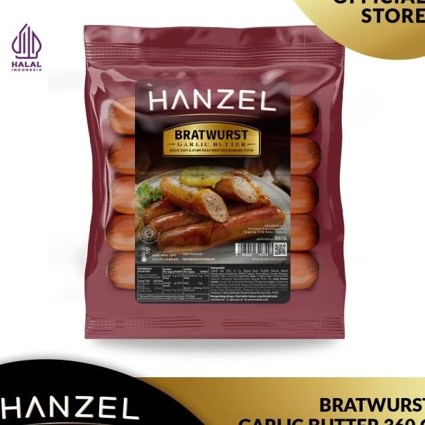 

Hanzel Bratwurt Garlic Butter 360 Gram