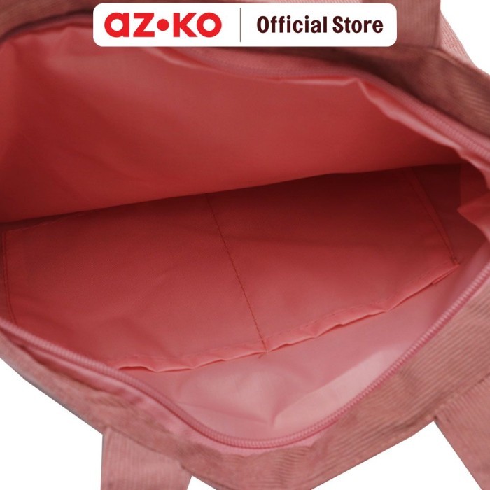 AZKO ATARU TOTE BAG CORDUROY - PINK