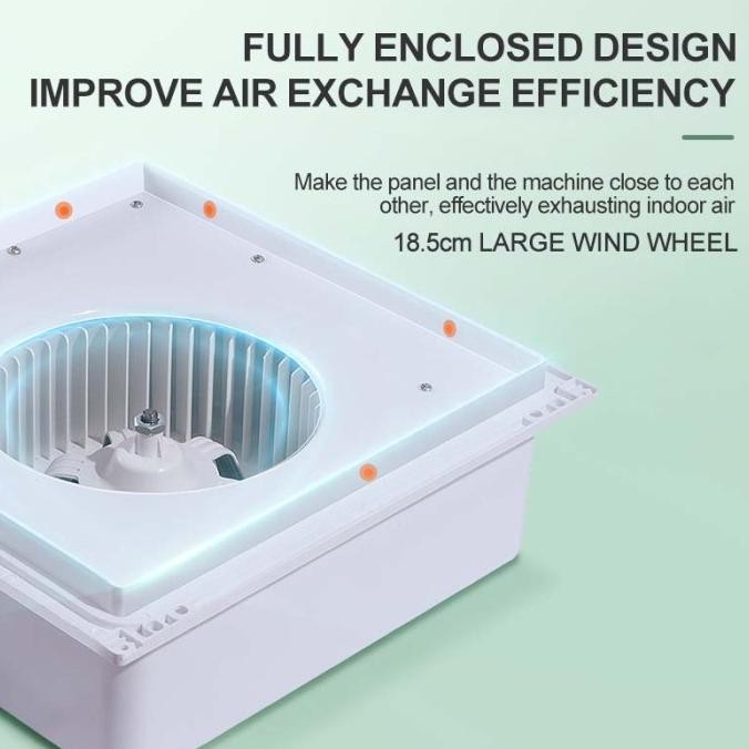 OOKAS Ducting Exhaust Fan Plafon 12 Inch Kipas Blower Exhaust Plafon