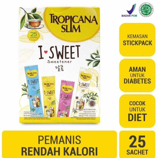 

Tropicana Slim I Sweet Pemanis untuk bantu mengurangi gula - 25s