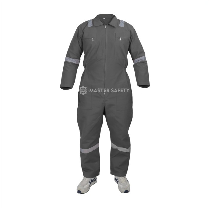 Wearpack safety lengan panjang seragam kerja memakai scotlight - wearpack kerja pabrik bengkel las