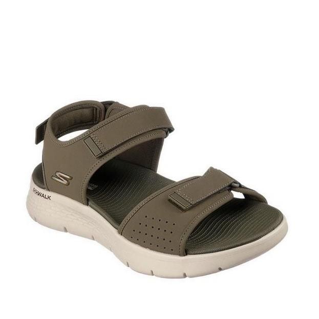 Sepatu Sandal Pria Skechers Go Walk Flex Men'S Sandal-Olive Original Judge_Law