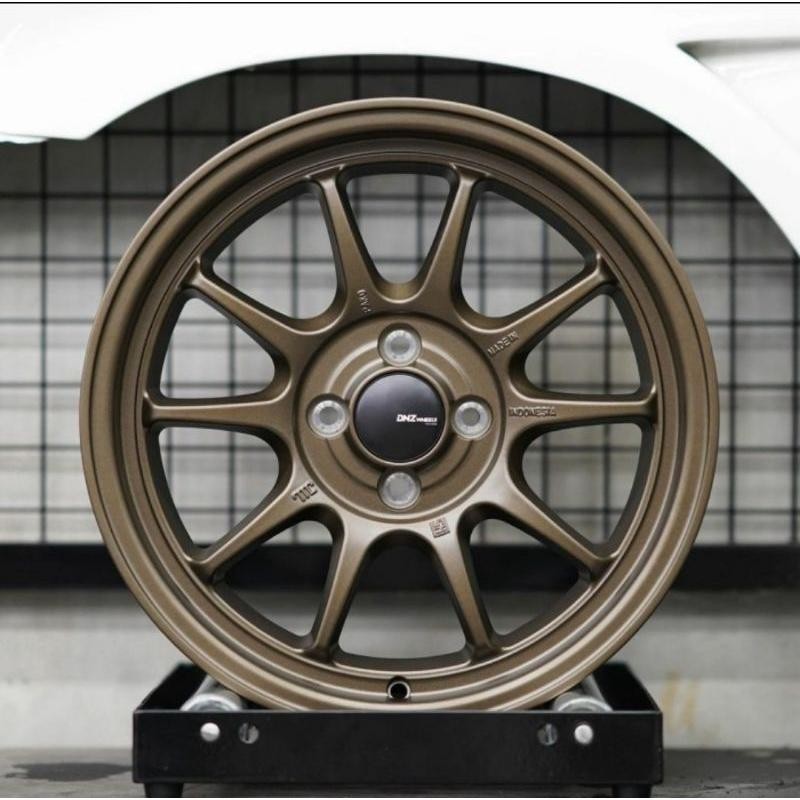 Velg Mobil Dnz Whells Groza Ring 16X7.0 Pcd 4X100 Et.38 Magnesium Gold