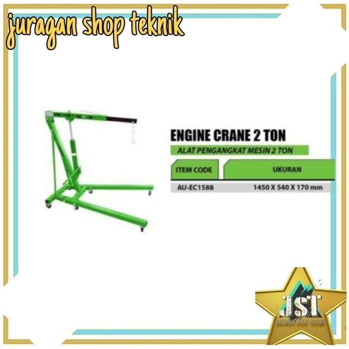 TEKIRO engine crane 2 ton / alat angkat mesin - Hijau