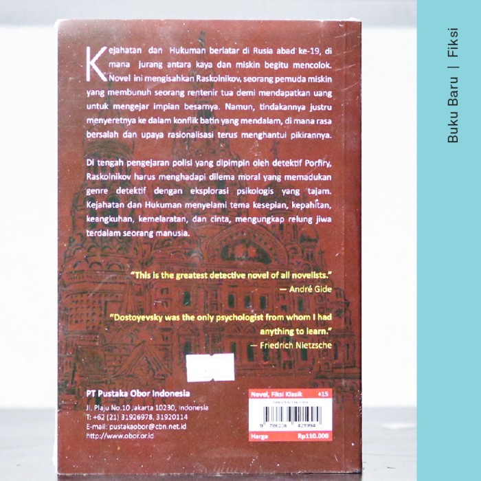 Buku Kejahatan Dan Hukuman - Fyodor Dostoyevsky Gercep