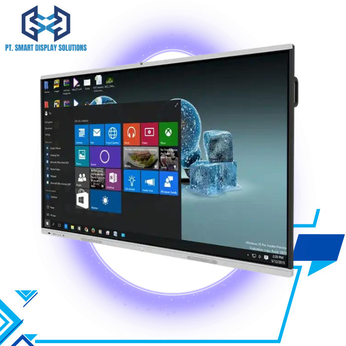 

TERLARIS! Interactive Whiteboard 65" Kantor Sekolah Meeting Windows i5 8G 128G