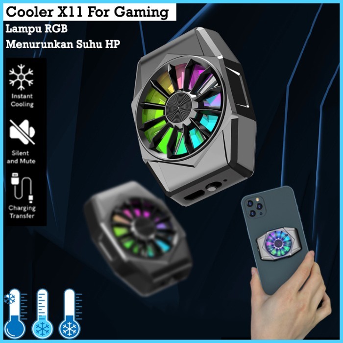 X11 Gaming Cooler Kipas HP Cooling fan Pendingin android iphone ipon